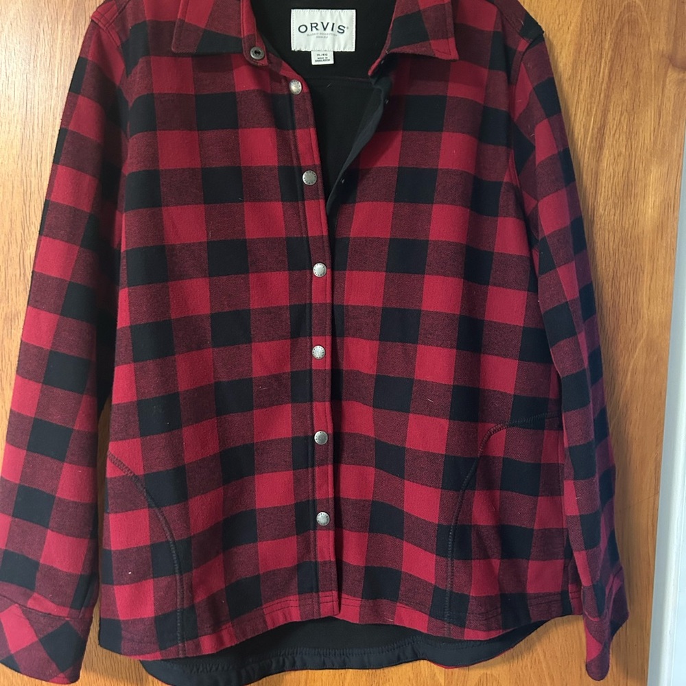 Orvis Women's Checkered Red and Black Shirt